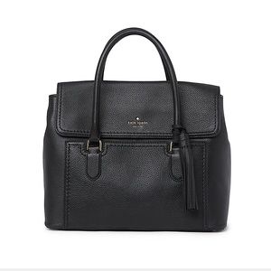 KATE SPADE Black Leather McCall Street Nicolle Satchel